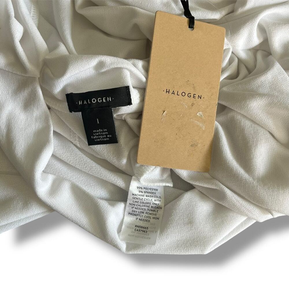 Halogen pleated one shoulder blouse NWT - Picture 5 of 5